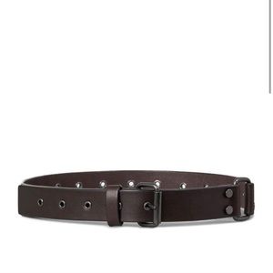 All Saints Ezra Waist Belt Prune Color